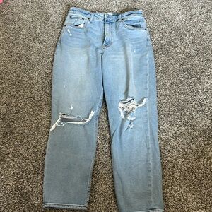 Abercrombie the mom high rise curve love jeans